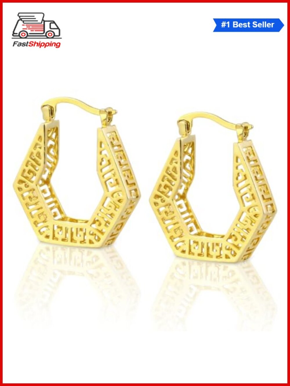 ✨ Vintage Openwork 14K Gold Plated Drop Dangle Earrings for Women Lightweight